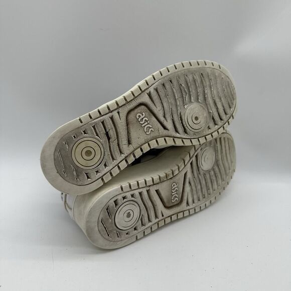 Women Size 7 Asics Japan S Platform Casual White/Black Leather Sneaker 1202A024 - Picture 8 of 10